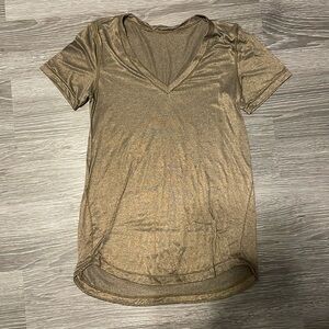 Gold/Black lululemon shirt
